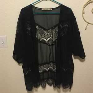 Lace kimono