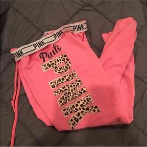 VS Pink Cheetah Sweats
