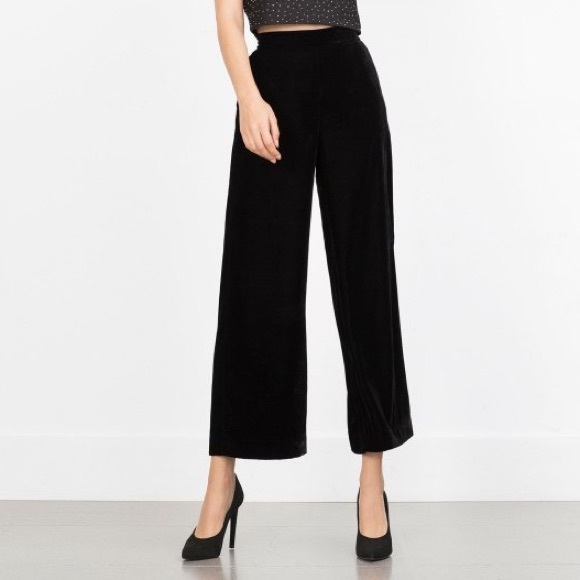 Zara velvet wide pants 👖