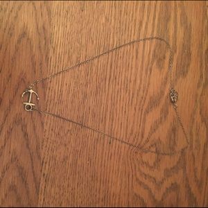 Dainty Sideways Anchor Necklace