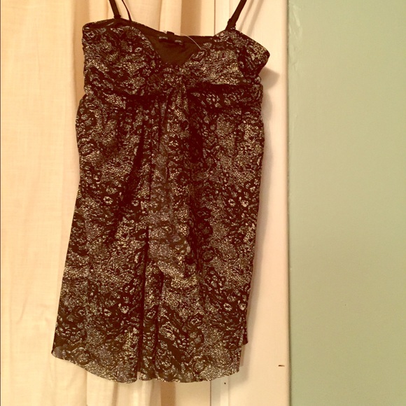 Express black patterned tank top - Picture 1 of 2