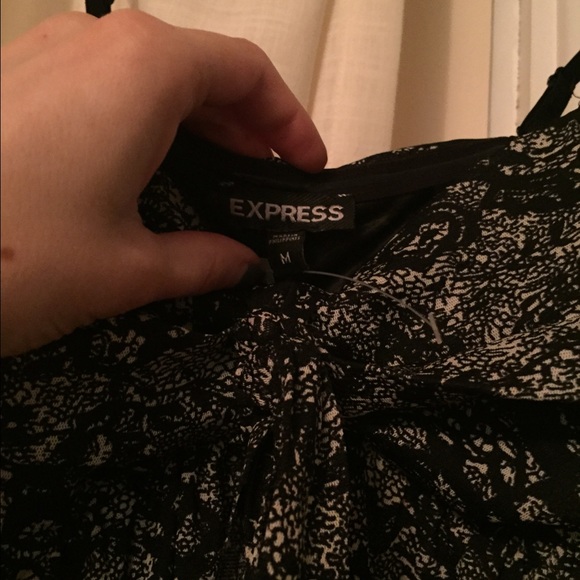 Express black patterned tank top - Picture 2 of 2