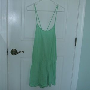 BP Mint Small Stripped Romper
