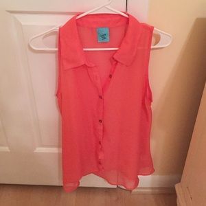 Salmon blouse