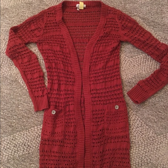 MATILDA JANE Henna Crochet Cardigan sz S EUC $34