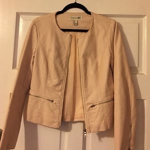 Forever 21: Faux Leather Pink Jacket