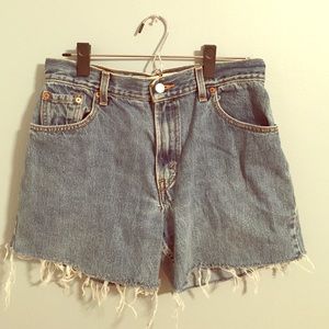 Levi's vintage high waisted jean shorts