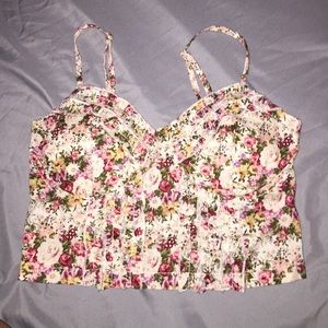 •Floral Croptop•