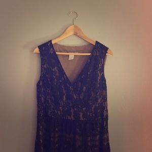 Isabella Bird Black Lace Dress
