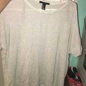 forever 21 flowy striped shirt