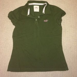 Green polo shirt