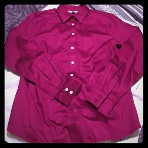 Fuchsia collared shirt