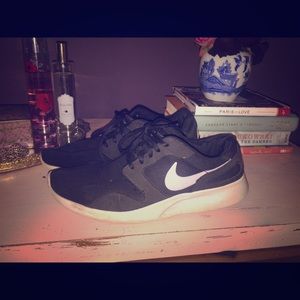 Black and white Nikes