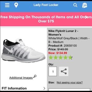 Nike fly-knit Lunar 2 EUC