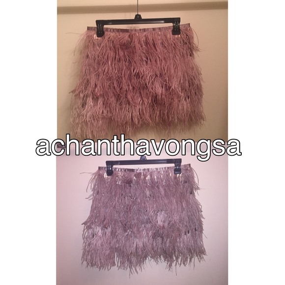 Ostrich feather skirt