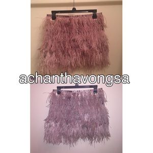Ostrich feather skirt