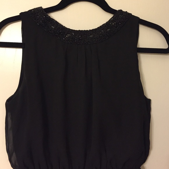 Black, sequined dress