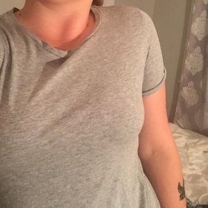 Plain gray tee