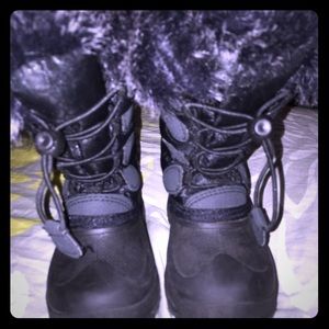 Toddler girls fur boots