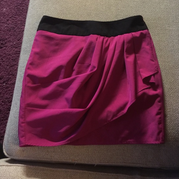 Pink mini with black trim