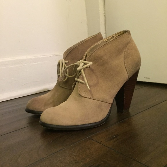 Taupe/Tan Suede 3 inch heel Seychelles Booties