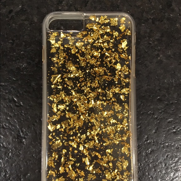 24k real gold flakes case for iPhone 6 Plus