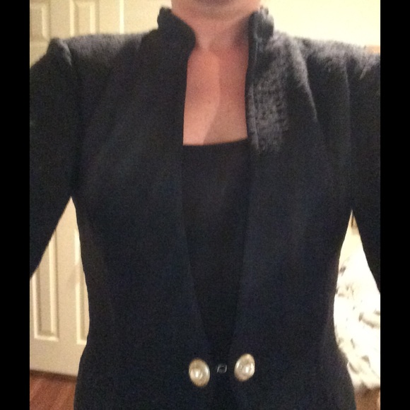 St John Collection Textured Knit Blazer