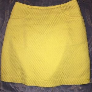 Lilly Pulitzer Yellow Pencil Skirt