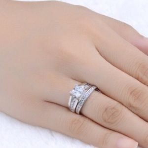 (Size 6) new 2ps engagement wedding ring