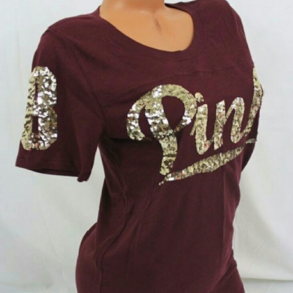 Pink Maroon Tee - Picture 3 of 4