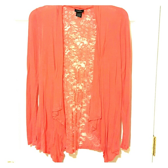 Lace back cardigan