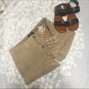 "Midi" Khaki Shorts, NWT