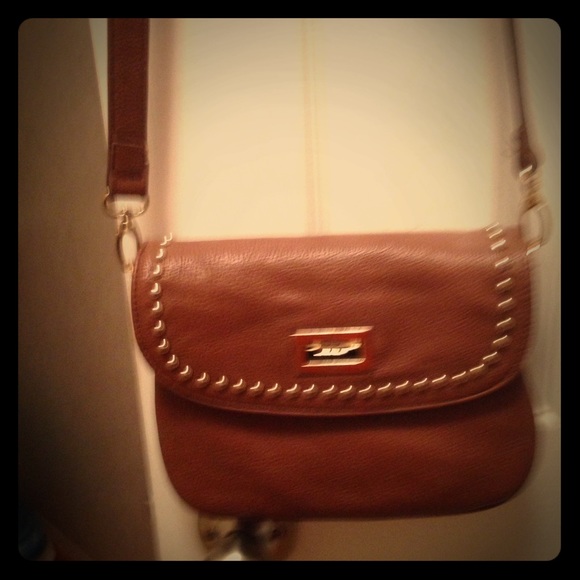 SMALL CROSSBODY BROWN LEATHER ALDO PURSE