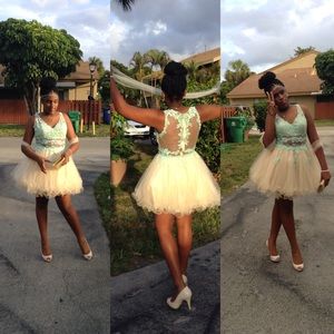 Mint And Nude Prom /Fancy Dress