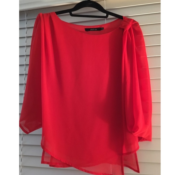 Ark and co red blouse - Picture 1 of 1
