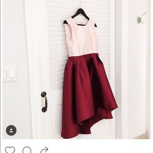 Chicwish size Small block colored high low dress.