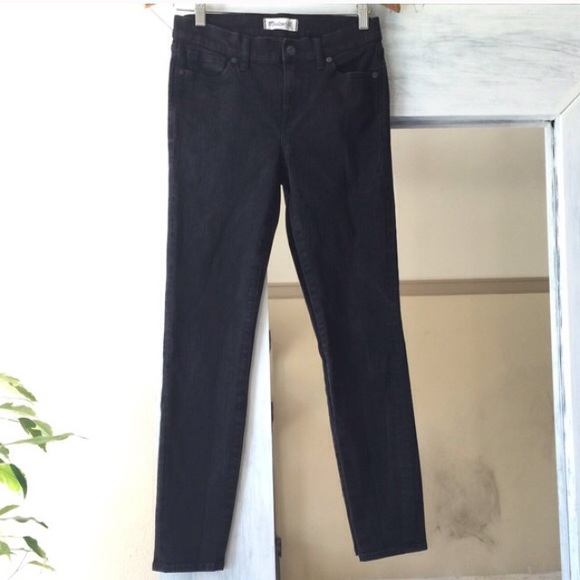 Madewell Skinny Skinny Sz 28. Faded Black.