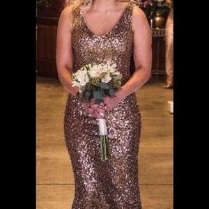 Ralph Lauren Gold Sequin Dress