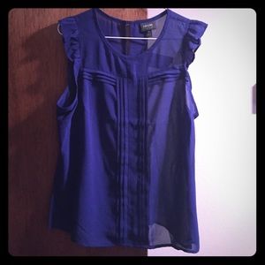 Sheer indigo Blouse