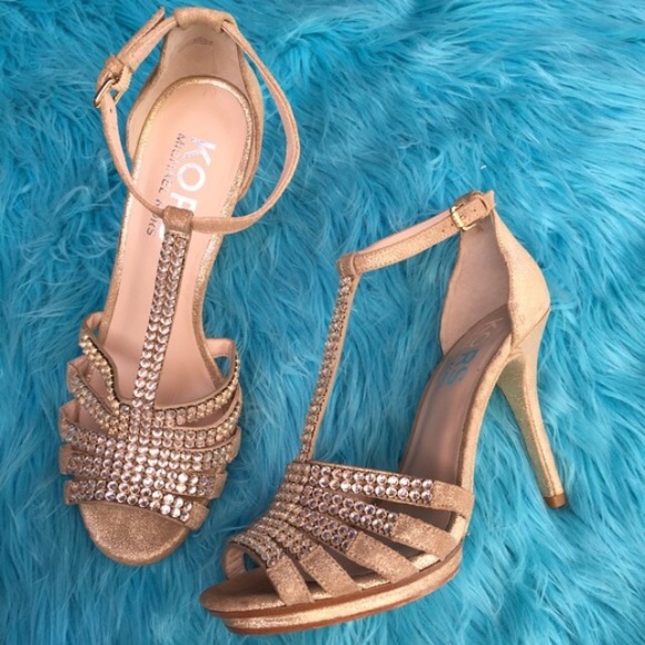 100% authentic Michael kors rhinestone heels