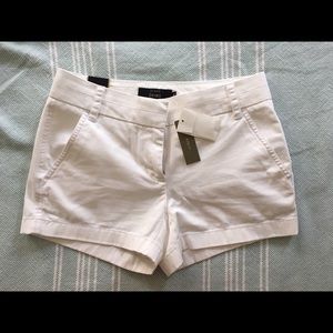 NEW NWT J. Crew 3in Chino Shorts Sz 00, White