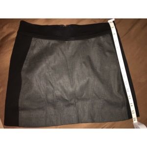 bebe black and gray mini skirt / worn once
