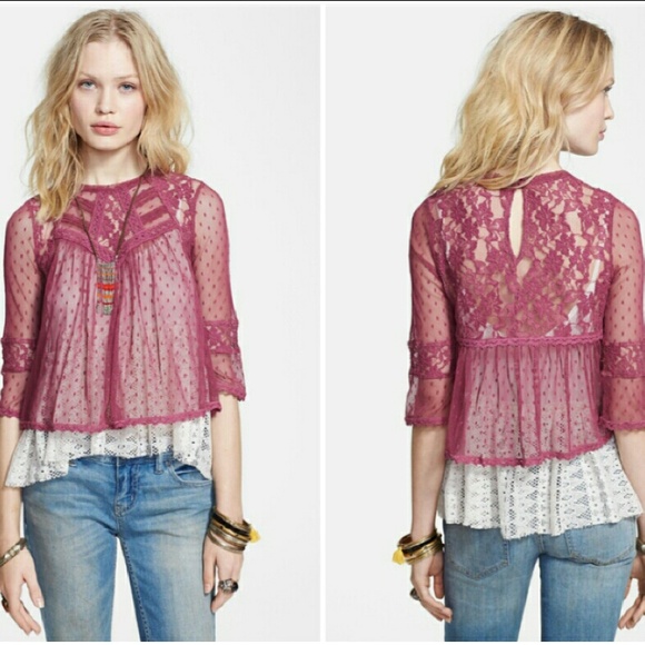 Free People Tops - 🛍️SOLD🛍️ Free People Rutabaga Modern Romance Top
