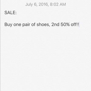 SHOE SALE THIS WEEK ONLY