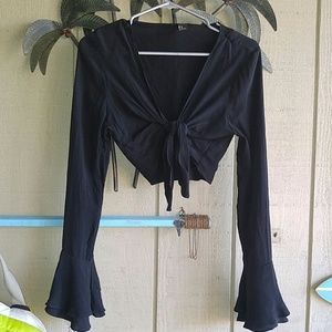 Brand nwot awesome tie up blouse
