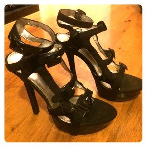 Bebe black stiletto heels