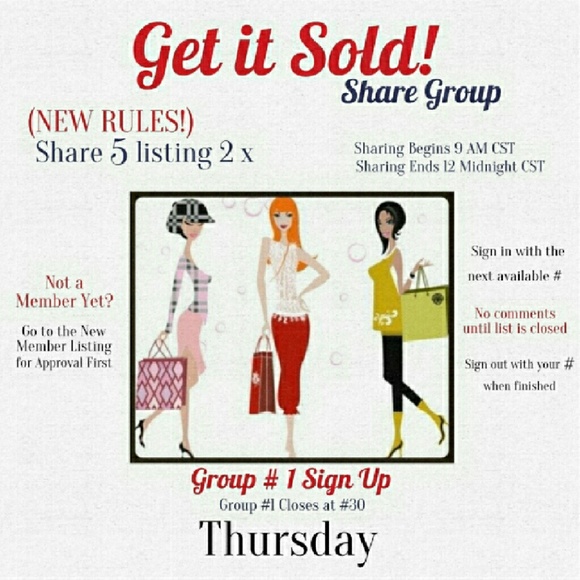 🚫 closed 🚫 7/7 Thursday GET IT SOLD Share Group