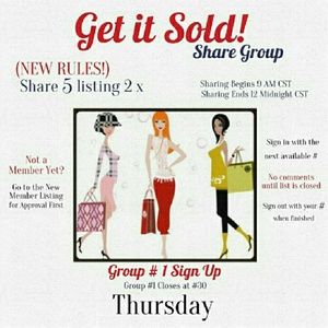 🚫 closed 🚫 7/7 Thursday GET IT SOLD Share Group