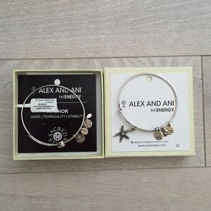 Alex & Ani Anchor + Starfish Bangles