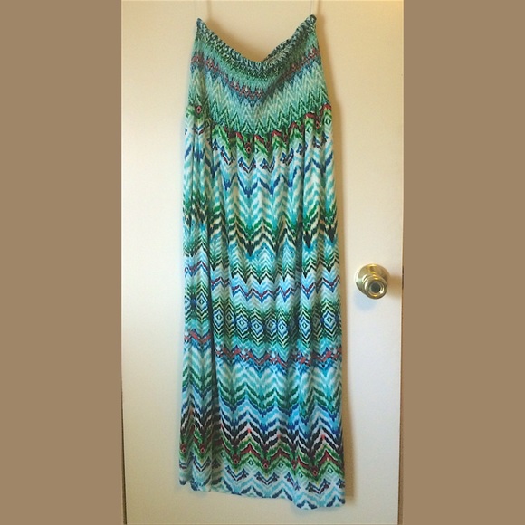 Dress or skirt flowy multi color